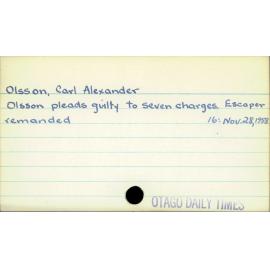 Olsson, Carl Alexander