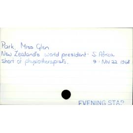 Park, Miss Glen