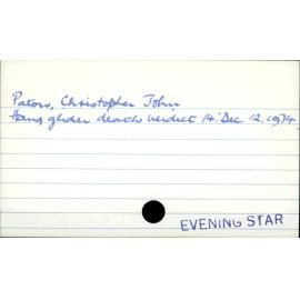 Paton, Christopher John