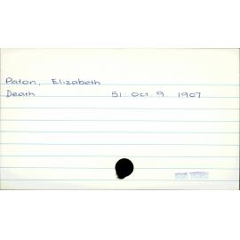 Paton, Elizabeth