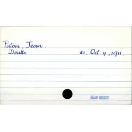 Paton, Jean