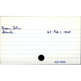 Paton, John