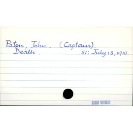 Paton, John (Captain)
