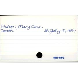 Paton, Mary Ann