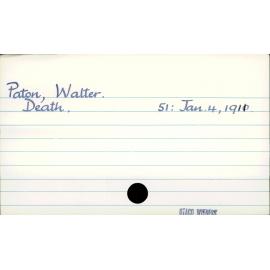 Paton, Walter