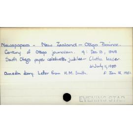 Newspapers - New Zealand - Otago Province 