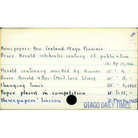 Newspapers - New Zealand - Otago Province