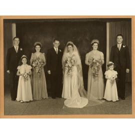 Peggy (Margaret) Bundo and George Thomas wedding 1944