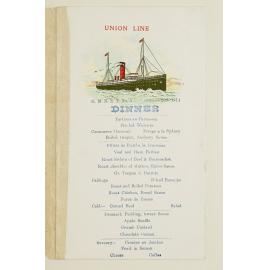 H.M.N.Z.T. No. 3 Dinner Menu