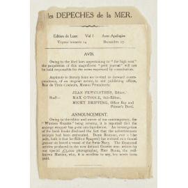 Les Depeches de la Mer 1