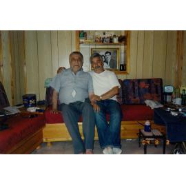 Phillip George and Joseph Walena Taouk in Becharre, Lebanon.