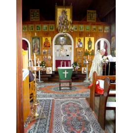 View of inside of St Michael the Archangel Orthodox Church