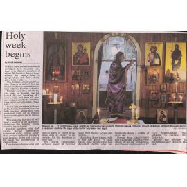 Holy Week Being Celebrated at St Michael’s Orthodox Church