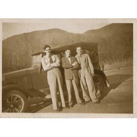 Allan Langston, Frank Coory and Victor Coory on a Road Trip.