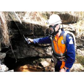Caving exercise at Bendigo
