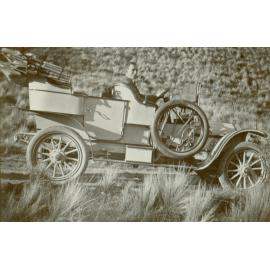 Cyril Stringer in a car