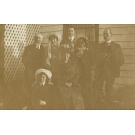 Mr and Mrs Theomin in unidentified group