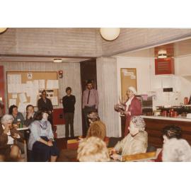 Dorothy Ballantyne talking at the 75th celebrations of the Children's Library