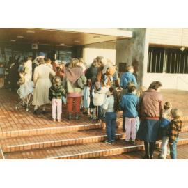Queuing up for the celebrations