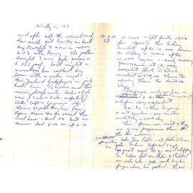 Roger Barrowclough Notebook 1970's