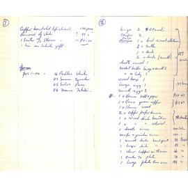 Roger Barrowclough Notebook 1970's