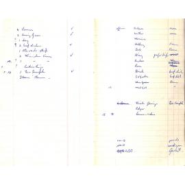 Roger Barrowclough Notebook 1970's