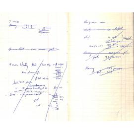 Roger Barrowclough Notebook 1970's