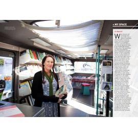 Jo Bailey on the Library Bookbus