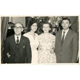 Lizzie and George Johnson with friends