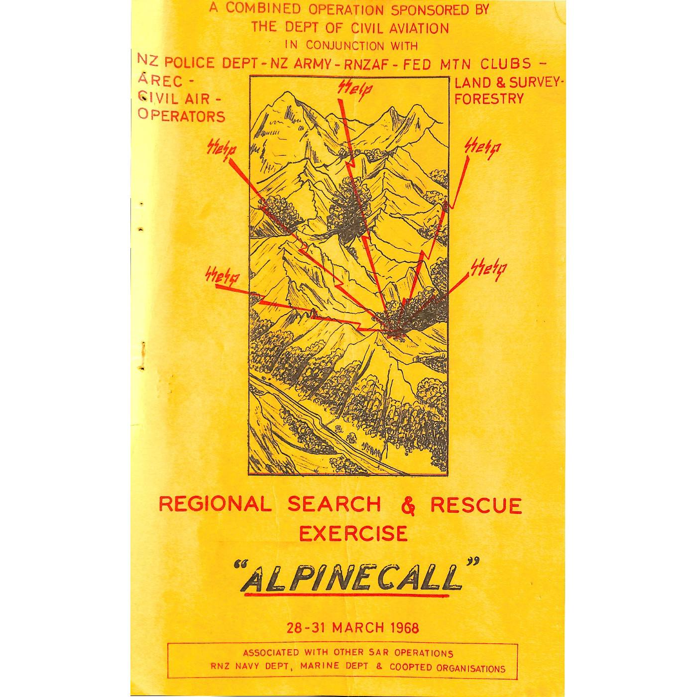 AlpineCall Search and Rescue Exercise 1968