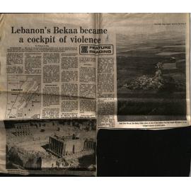 Lebanon's Bekka became a cockpit of violence