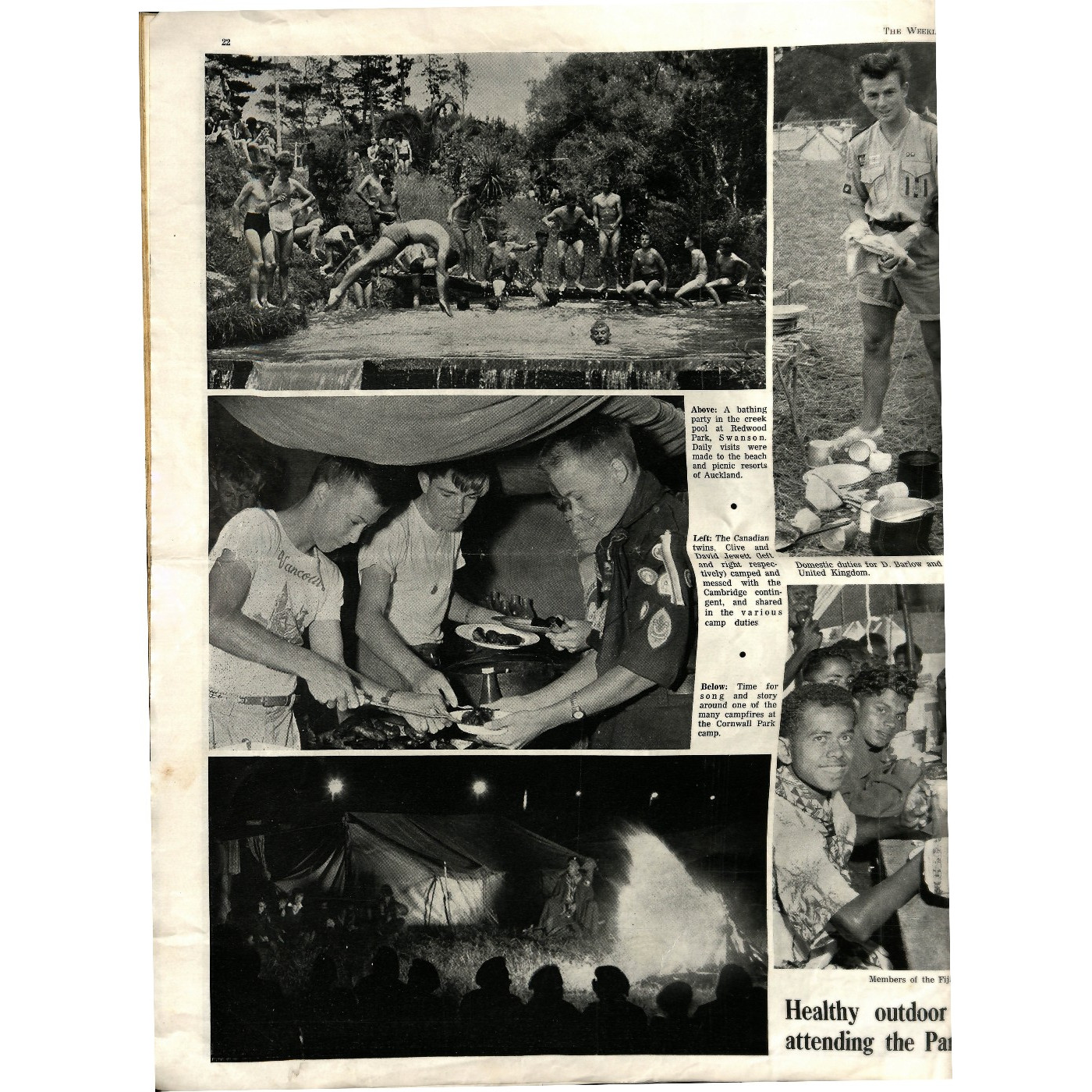 Scouting Jamboree in Auckland 1959