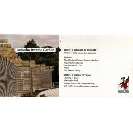 Invitation to opening of new Propagation House at Dunedin Botanic Garden 