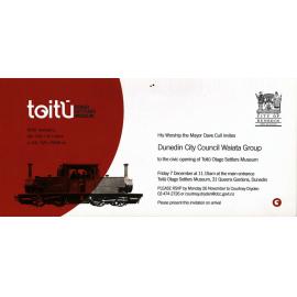Invitation to DCC Waiata Group to support the Mayor at Toitu