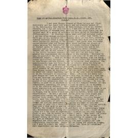 Letter of character - Fergus McLaren