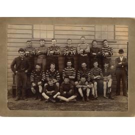 Early photograph of West Taieri Rugby Club team 