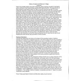 Search and rescue: an overview