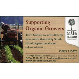 Supporting Organic Growers