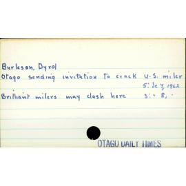 Burleson, Dyrol