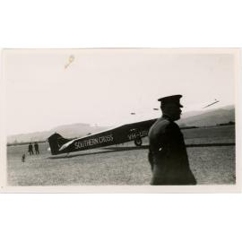 "Southern Cross" flown by Charles Kingford Smith lands on the Taieri 