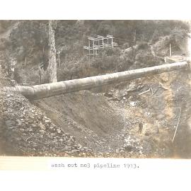 Waipori Power Station construction No. 3 Pipeline