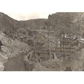 Waipori Dam Construction No, 2 Weir