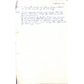 Meeting Minutes of Cedar's Club, Dunedin 1959 - 1966