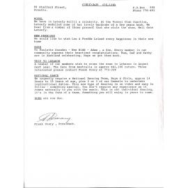 Cedars Club Newsletter Dunedin NZ