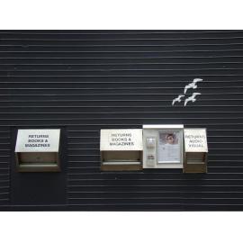 Painting of City Library exterior 2011