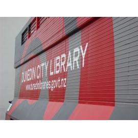 Painting of City Library exterior 2011