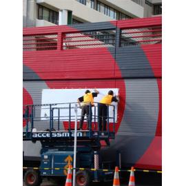 Painting of City Library exterior 2011