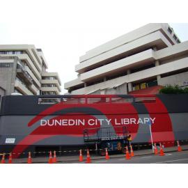 Painting of City Library exterior 2011