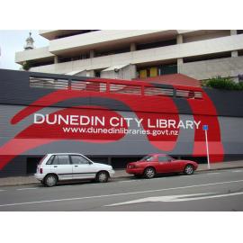 Painting of City Library exterior 2011