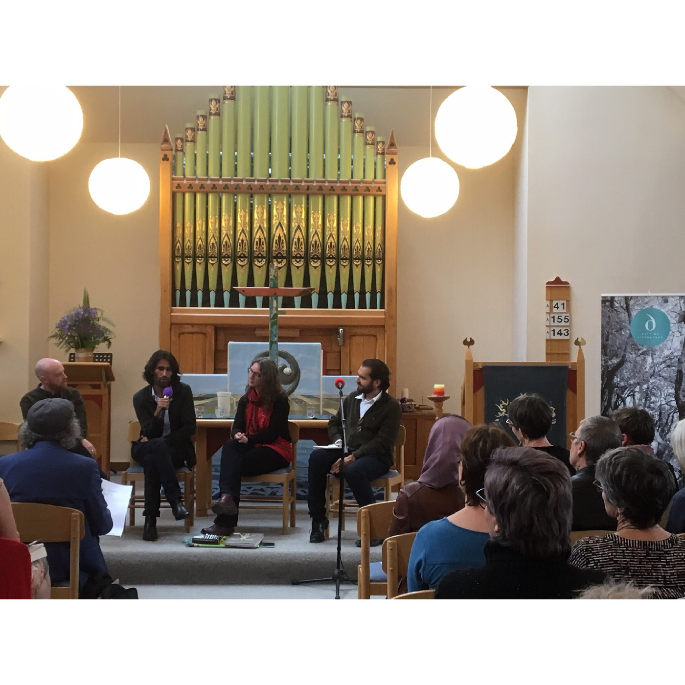 Behrouz Boochani and Professor Alison Phipps in conversation